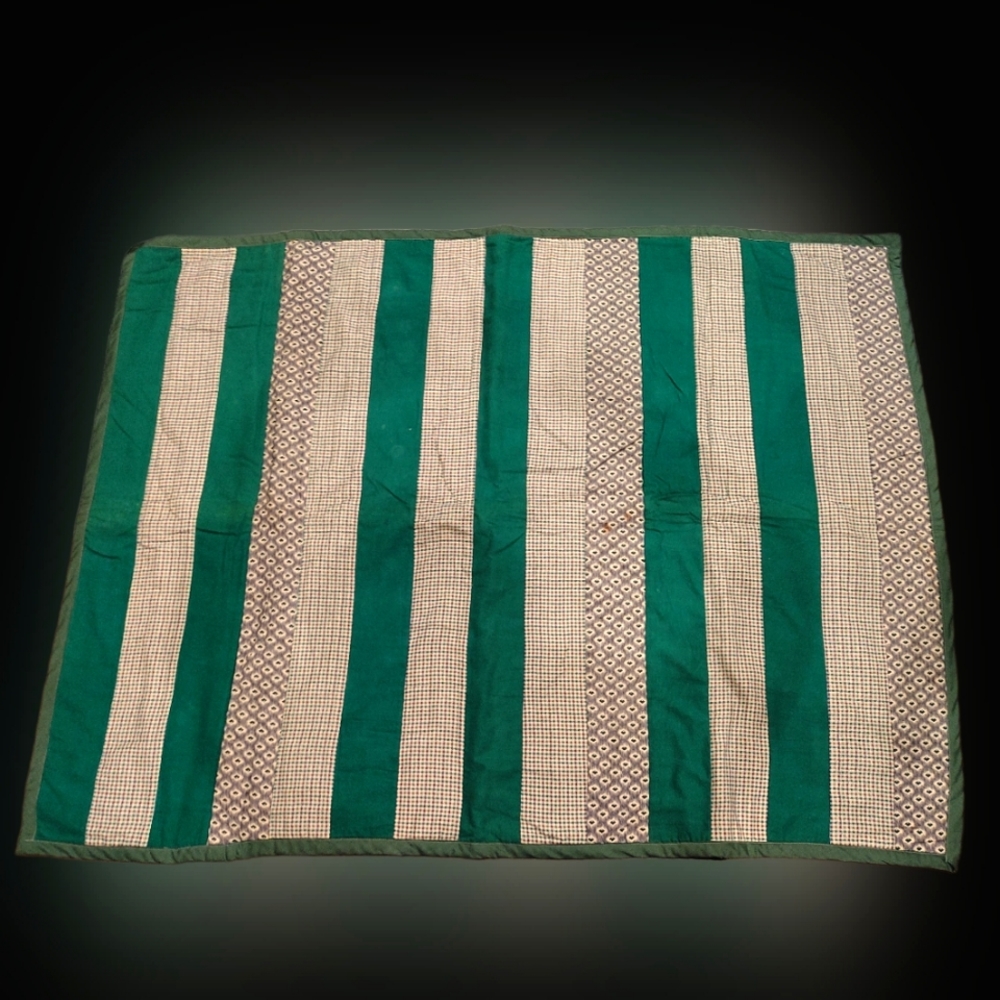 Handmade Lap Quilt Shades of Green